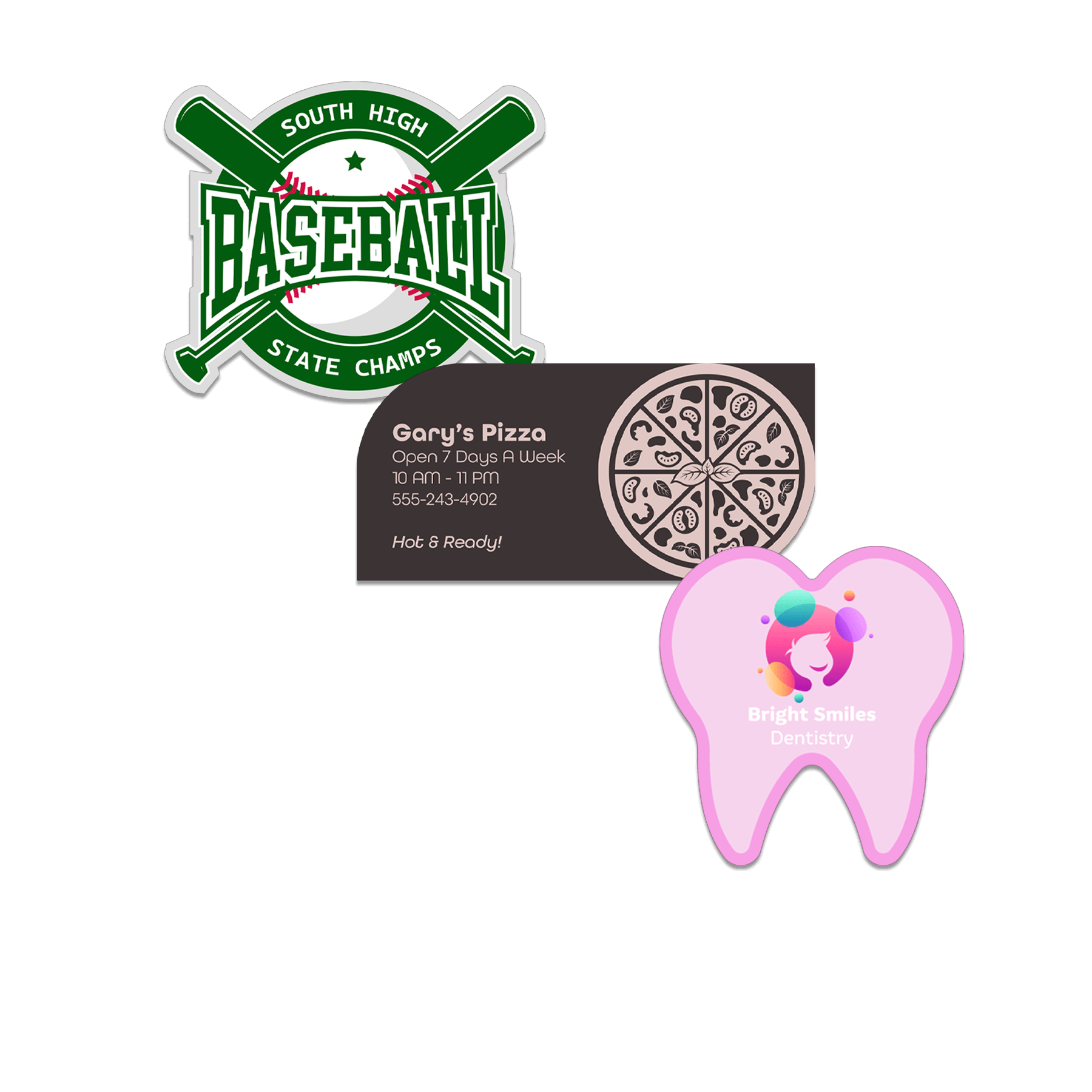 12 Sq. Inch Custom Indoor Magnet 35 Mil                               